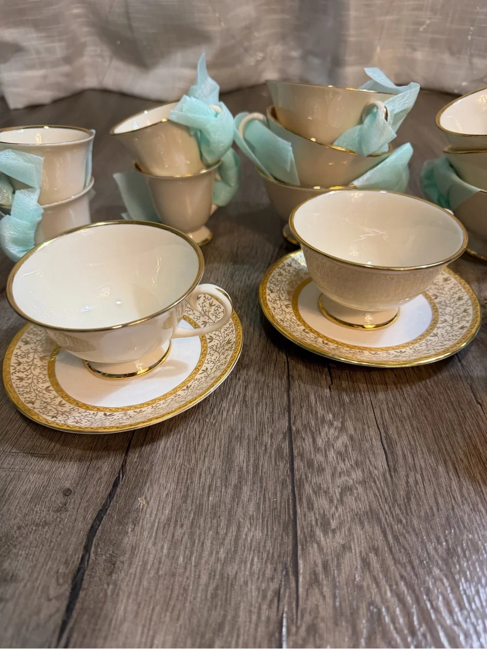 Porcelain set by U.P.C. Bone China, made in India